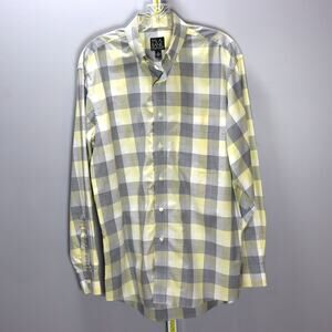 Jos. A. Bank Traveler’s‎ Collection Plaid Button-Down Shirt Size M